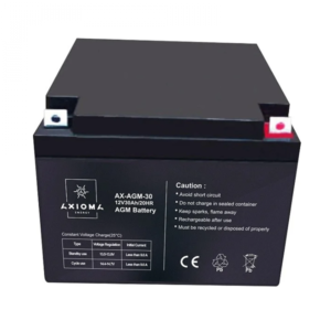 Акумулятор AXIOMA energy AGM 12В 30Ач, AX-AGM-30