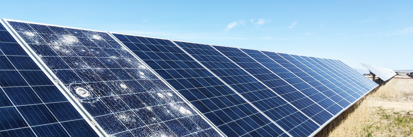 Солнечные панели и град