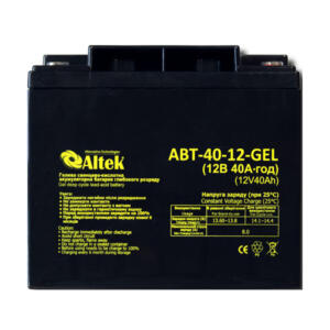 Аккумулятор Altek ABT-40Аh/12V GEL