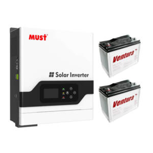 Комплект без панелей на 3 кВт (гибридный инвертор + АКБ)