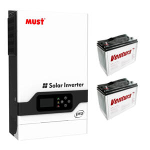 Комплект без панелей на 5 кВт (гібридний інвертор + АКБ)